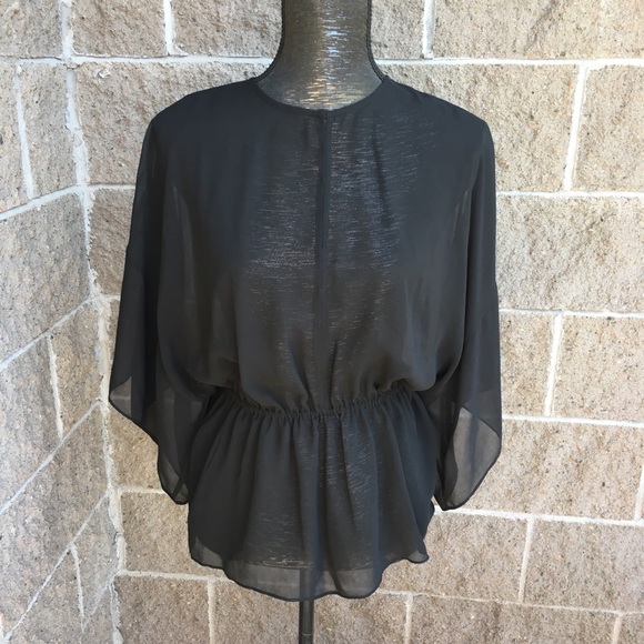 Tory Burch Tops - Tory Burch Semi Sheer Batwing Sleeve Top